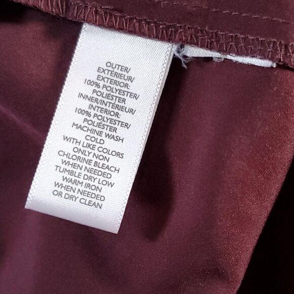 Loft Maroon Floral Lace Dress - Picture 12 of 14